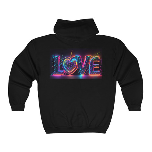 Neon Love Unisex Heavy Blend™ Full Zip Hooded Sweatshirt