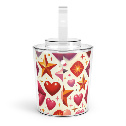 Lips Ice Bucket with Tongs