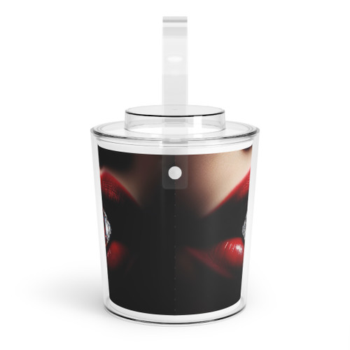 Luxury Lips Ice Bucket with Tongs