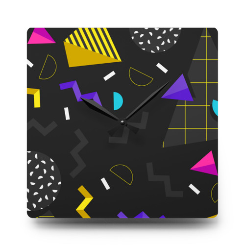 80's Rock Acrylic Wall Clock