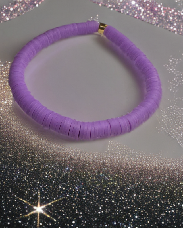 Light Lavender Good Vibes Beach Bracelet