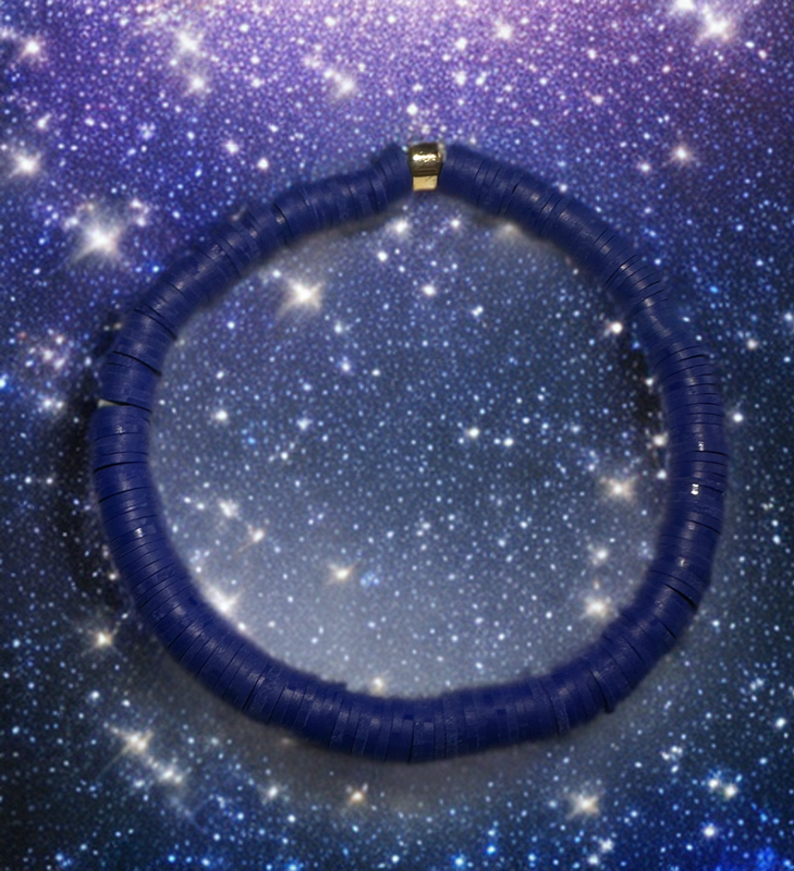 DEEP BLUE GOOD VIBES BEACH BRACELET