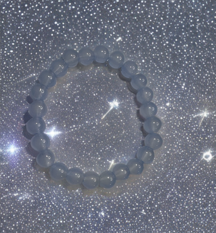 LIGHT BLUE HEALING, PROTECTION BRACELET BEADS