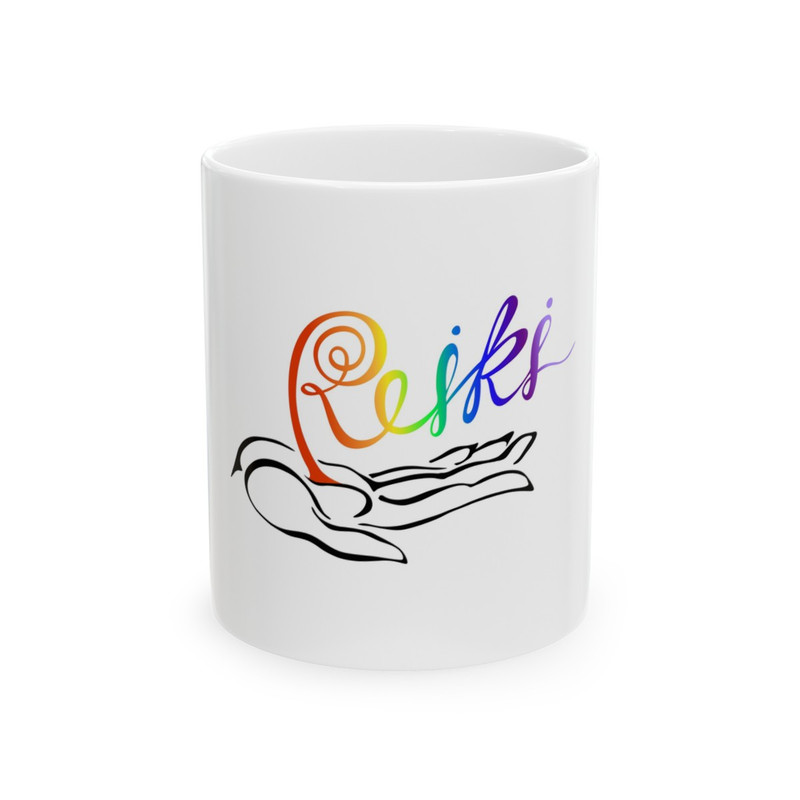 Reiki Ceramic Mug, (11oz, 15oz)