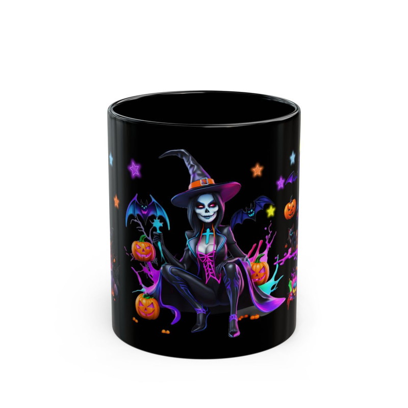 Neon Halloween Black Mug (11oz, 15oz)