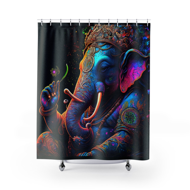 The Lucky Elephant Shower Curtains