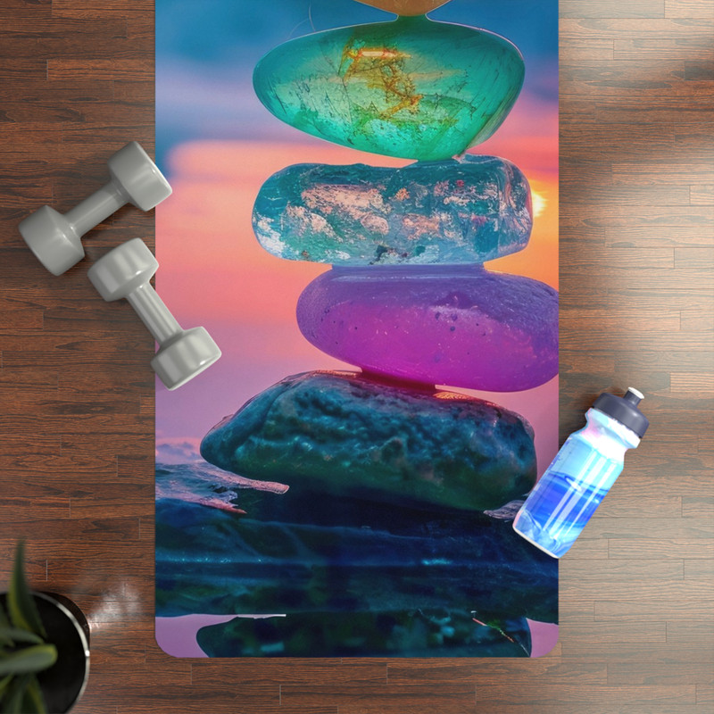 Crystal Rubber Yoga Mat