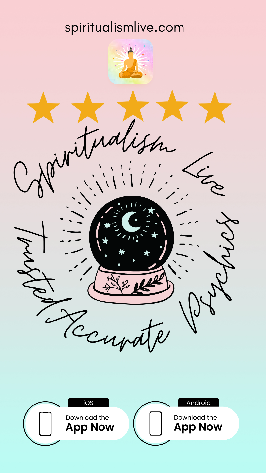 Professional Crystal Ball Gazing on The Spiritualism Live's Psychic Platform