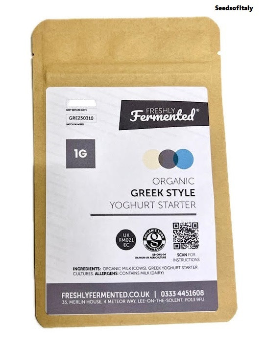 Organic Greek Yoghurt Starter