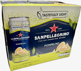 San Pellegrino Pompelmo Grapefruit Cans 6X33cl