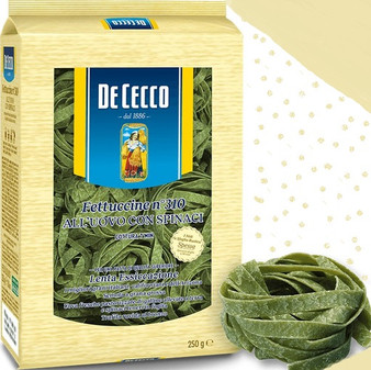 DeCecco Fettuccine All'Uovo & Spinach 250gr