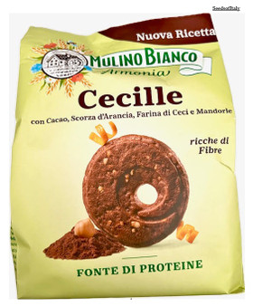 Mulino Bianco Cecille Biscuits with Chickpea Flour, Cocoa and Orange 270g