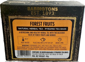 Babingtons Tea "Forest Fruits" Pyramid Tea Bags net weight: 45g