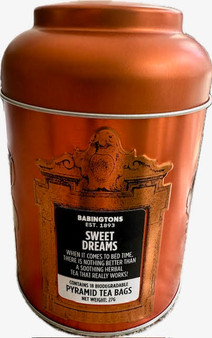 Babingtons Tea "Sweet Dreams" Pyramid Tea Bags Tin net weight: 45g