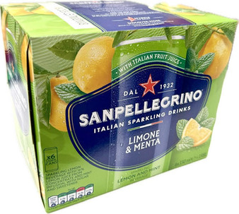 San Pellegrino Limone e Menta - Lemon & Mint cans 6x33cl