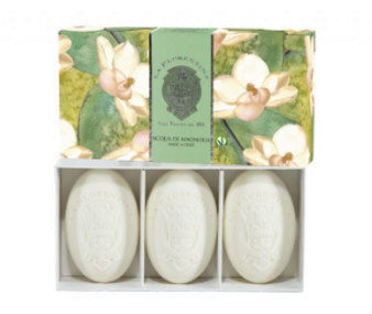 La Florentina Magnolia  gift box 3 soap bar 150g