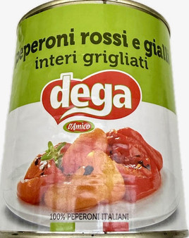 D'Amico Whole Grilled Red and Yellow Bell Peppers large Tin 800g
