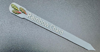 Plant and Herb Marker Tag - Biodegradable -RAINBOW CHARD