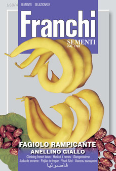 Climbing French Bean Anellino Giallo Short date 06/27 Was £2.99 now £1.00