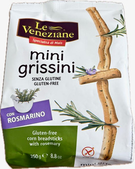Le Veneziane Mini Italian Breadsticks with Olive Oil & Rosemary 250g GLUTEN FREE