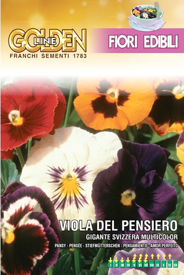 Swiss Pansy edible flowers for kitchen