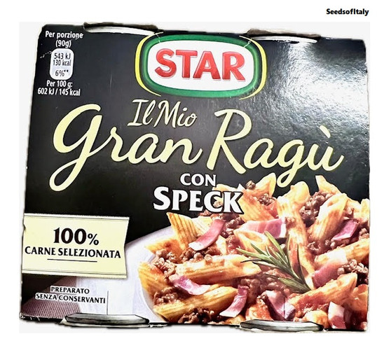 Star Gran Ragu' Pasta Sauce Speck 2 x 180g *Gluten Free*