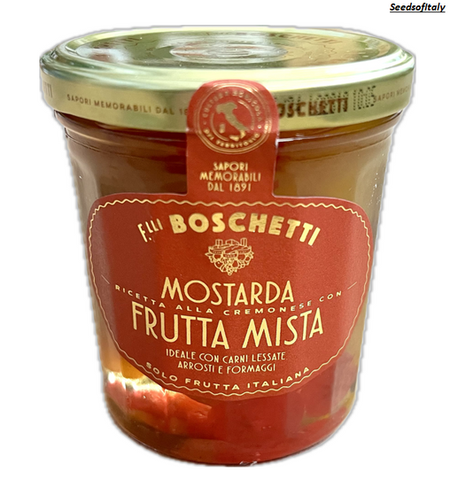 Boschetti- Mostarda di Frutta Mix, Cremonese (Mix Fruit Mustard) 400g