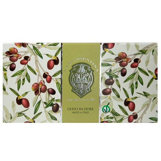 La Florentina Olive flowers gift box 3 soap bar 150g