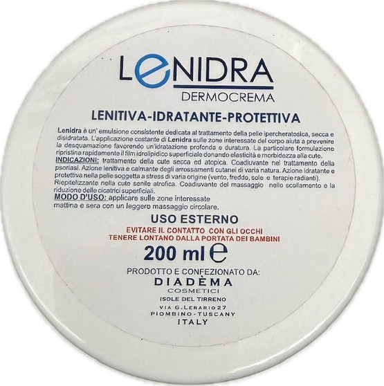 LENIDRA -  Dermocream 200ml - Soothing Hydrating Protecting