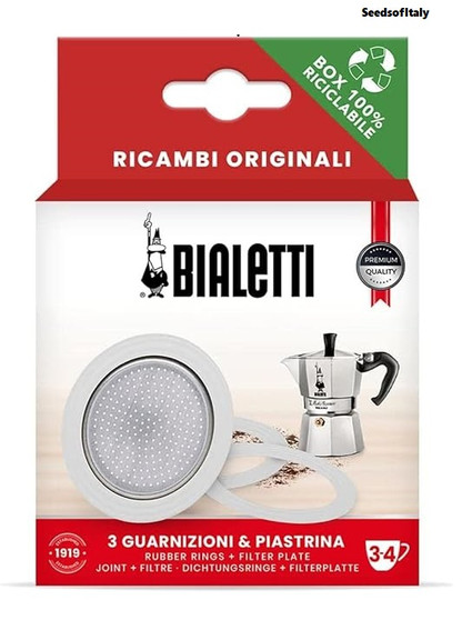 Bialetti Guarnizione & Piastrina (Gaskets and Plate) 3/4 Cups