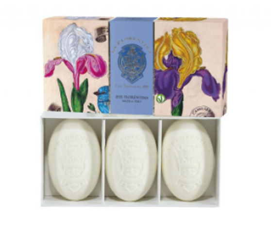 La Florentina Florentine Iris gift box 3 soap bar 150g