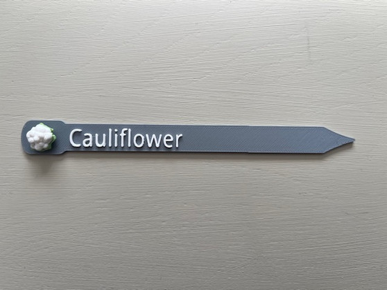 Plant and Herb Marker Tag - Biodegradable - CAULIFLOWER