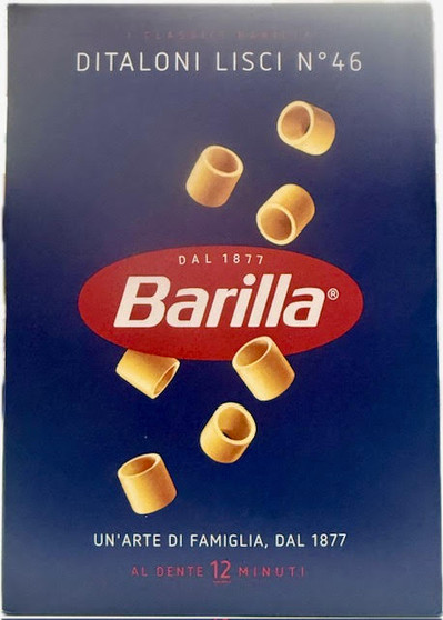 Barilla Ditaloni Lisci No.46 Pasta