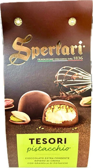 Sperlari Tesori Pistachio Dark Chocolate Pralines 160g