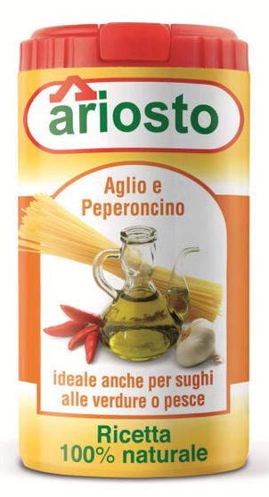 Ariosto "Aglio e Peperoncino" Garlic/Chilli 60g SHORT DATE Was £2.19 Now £1.00 Gluten Free