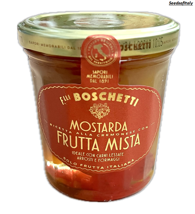 Boschetti Mostarda di Frutta Mix, Cremonese (Mix Fruit Mustard) 400g