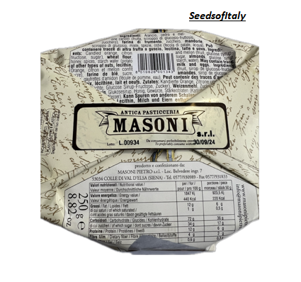 Masoni Panforte di Siena 250g - 1879 recipe.