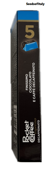 Authentic Italian Ferrero Pocket Coffee - 5 Packs, 5 Pieces Each