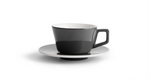 created co angle latte coffee cup - grey