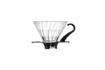 HARIO V60 GLASS COFFEE DRIPPER BLACK SIZE 01
