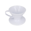 HARIO V60 CERAMIC COFFEE DRIPPER WHITE - SIZE 01