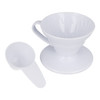 HARIO V60 CERAMIC COFFEE DRIPPER WHITE - SIZE 01