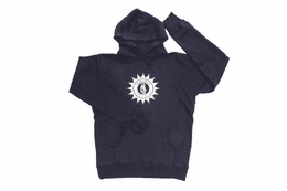 LA MARZOCCO 'HANDMADE BY SOLAR ENERGY' NAVY BLUE HOODIE (UNISEX MEDIUM)