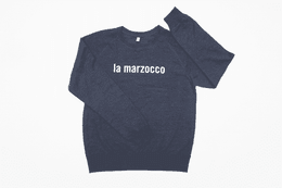 LA MARZOCCO NAVY BLUE MELANGE LION & GLOBE SWEATSHIRT (UNISEX MEDIUM)