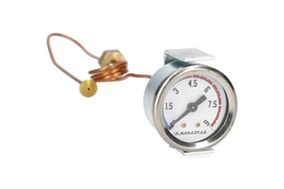 PRESS.GAUGE WHITE 0-9 W/CAPILLARY WELD.