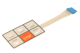 TOUCH PAD 6 BUTTONS DUE/A 73x44mm