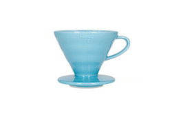 HARIO V60 CERAMIC COFFEE DRIPPER BLUE - SIZE 02
