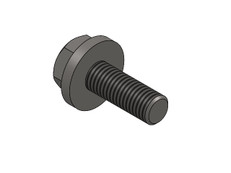 SCREW M6X16 HEX FLANGE BOLT W/SERRATION