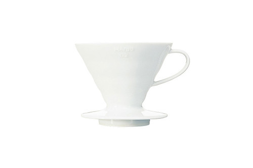 HARIO V60 CERAMIC COFFEE DRIPPER WHITE - SIZE 02