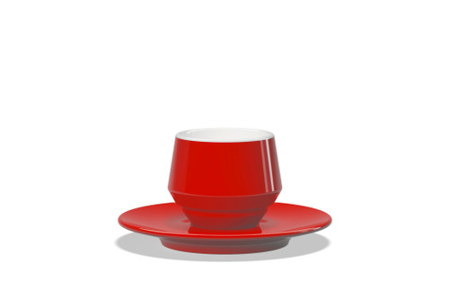 CLUBHOUSE MANIKO RED DOUBLE ESPRESSO (120ml) CUP+SAUCER (1 PC)